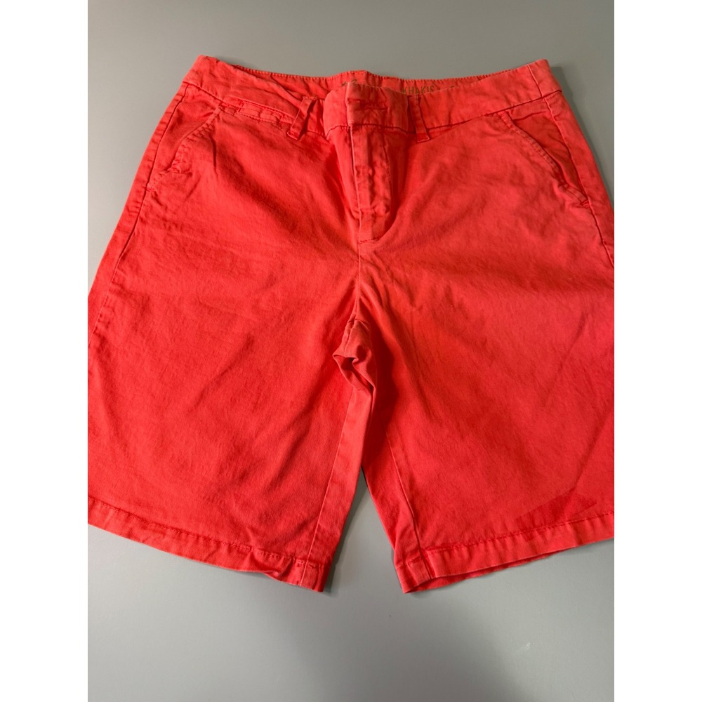 Khakis by Gap Womens Coral Red Chino Shorts Size 4 Casual Summer Mid Rise